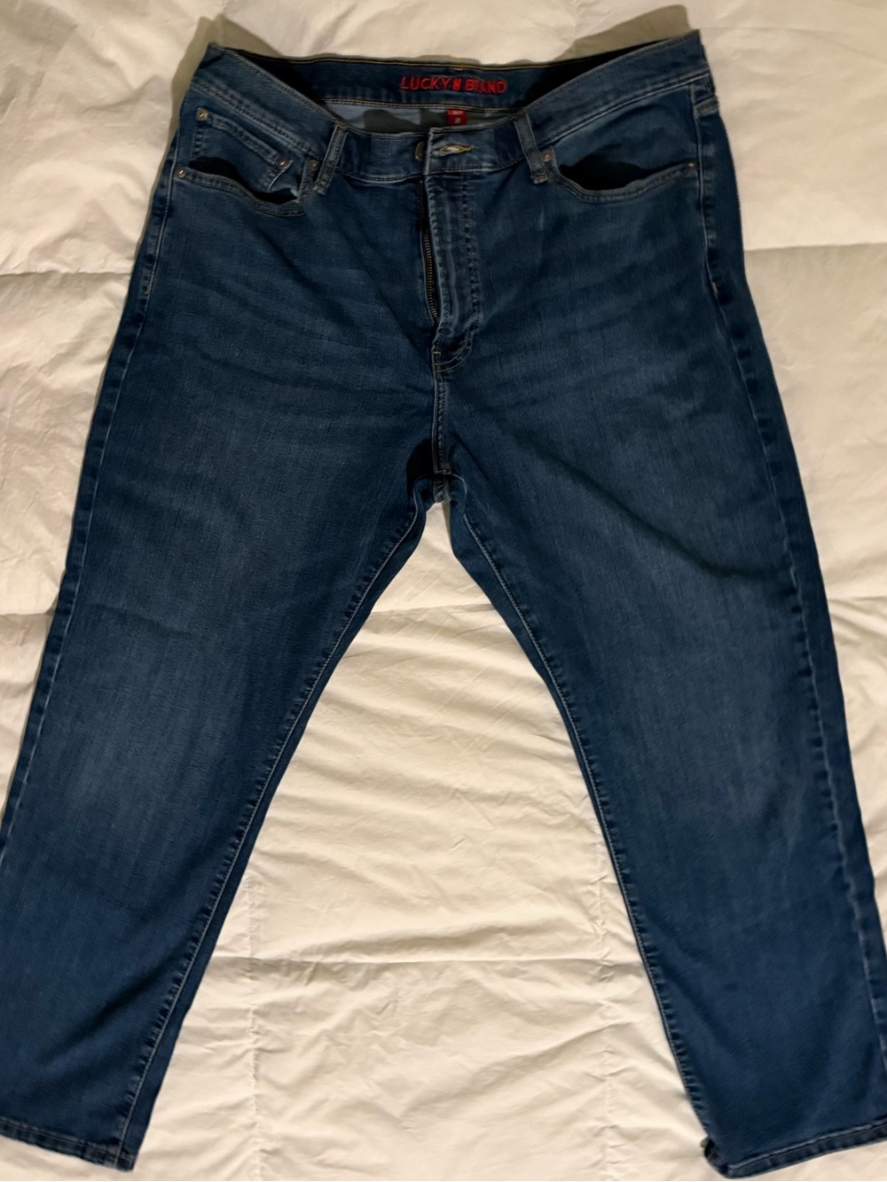 Lucky Brand Men’s Slim Straight Jeans - Dark Blue Denim